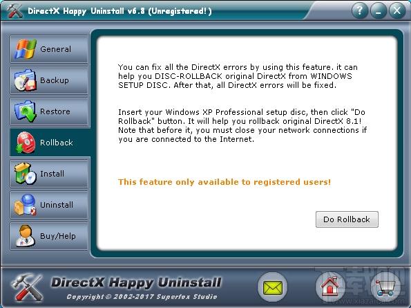 DirectX Happy Uninstall,DirectX卸载工具,DirectX卸载工具下载