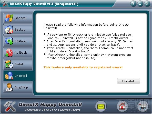 DirectX Happy Uninstall,DirectX卸载工具,DirectX卸载工具下载
